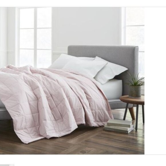 EcoPure Box Stitched Cotton Blanket with Recycled Fill - Picture 1 of 1